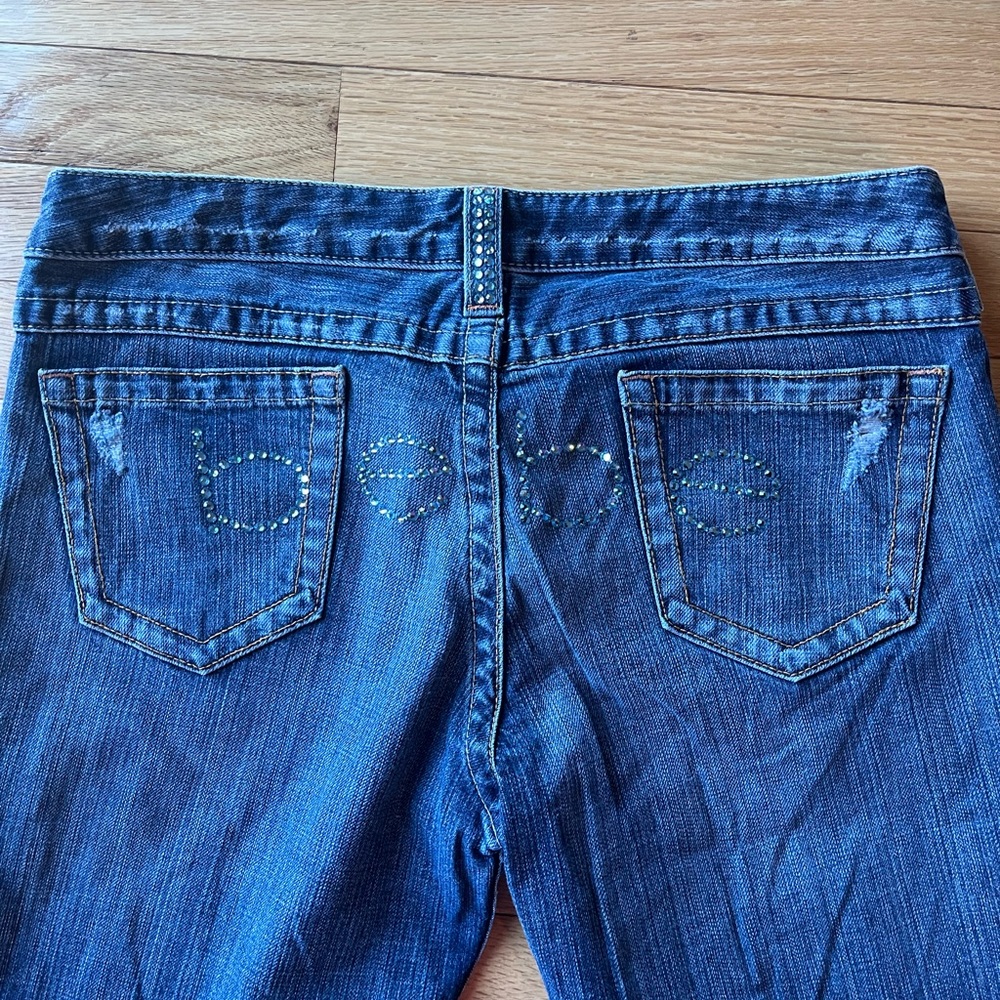 Bebe Rhinestone Jeans